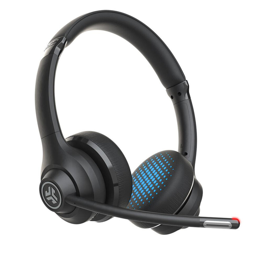 JLab Go Work Headset Head-band 3.5 mm connector USB Type-C Bluetooth Black, Blue