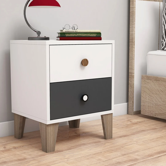 Bosch 2 Drawer Bedside Table