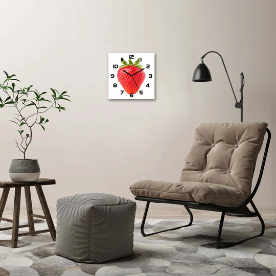 Jillanne Strawberry Silent Wall Clock