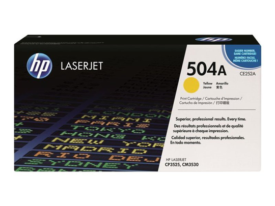 HP 504A Yellow Toner Cartridge - CE252A