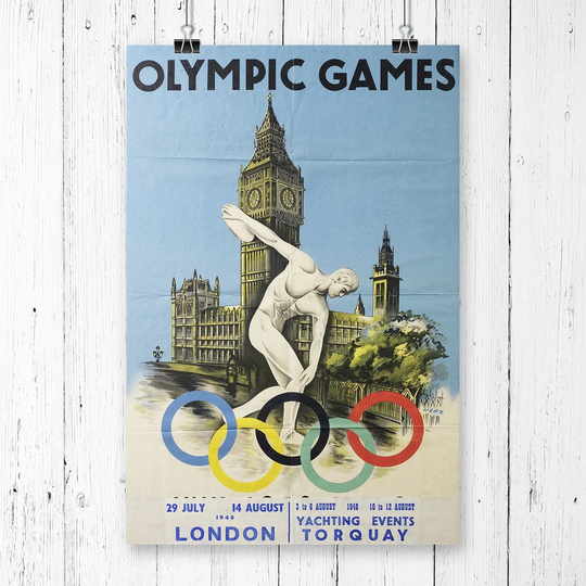 'Vintage London Olympic Games Poster' Graphic Art