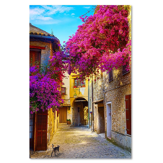 Canvas Print, Violet City And Architecture 16415