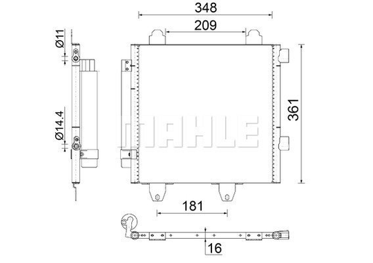 Condenser Air Conditioning 8FC351303-534 by BEHR