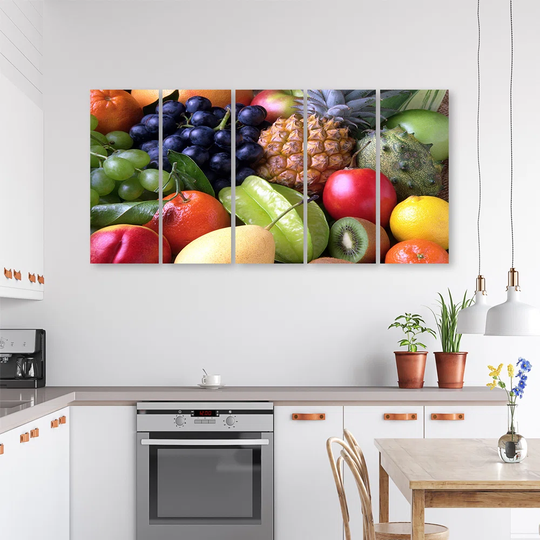 Canvas Print Coloured Fruits