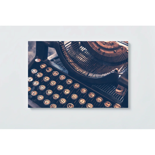 Typewriter Motif Magnetic Wall Mounted Cork Board