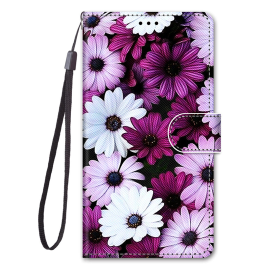 OPPO A15 Painted Leather Case chrysanthemum