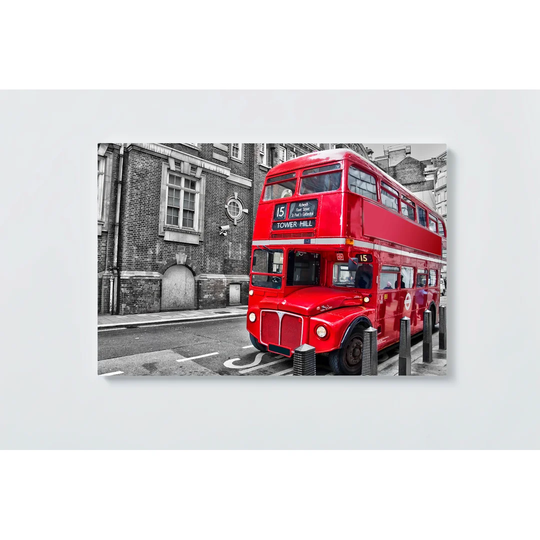 London Motif Magnetic Wall Mounted Cork Board