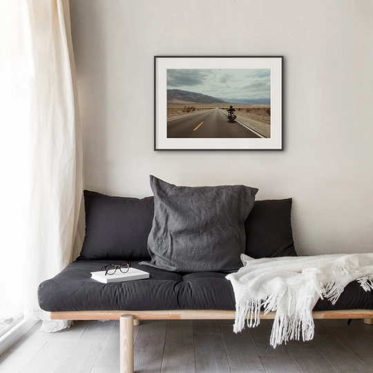 On the Road, Death Valley - Picture Frame Photograph Print on Paper
