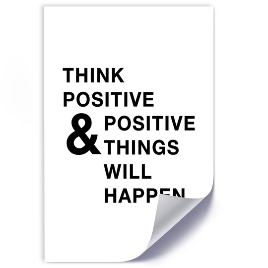 Poster, Think Positive