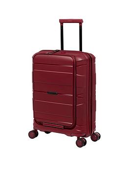It Luggage Momentous German Red Cabin Hardshell 8 Wheel Spinner Suitcase