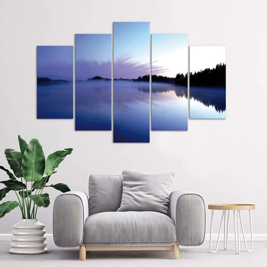 Canvas Print Fog Over The Lake