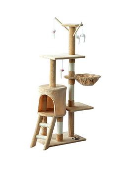 Pawhut Cat Tree House, 131H Cm