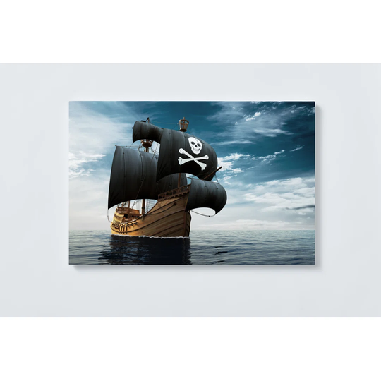 Pirate Ship Magnetic Wall Mounted Cork Board