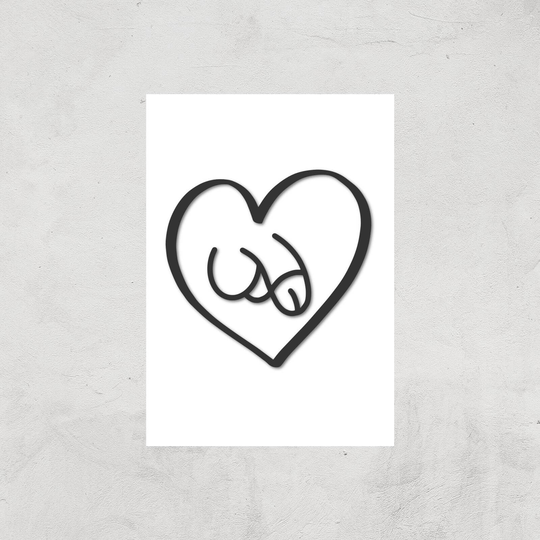 Phallus Love Giclee Art Print - A4 - Print Only