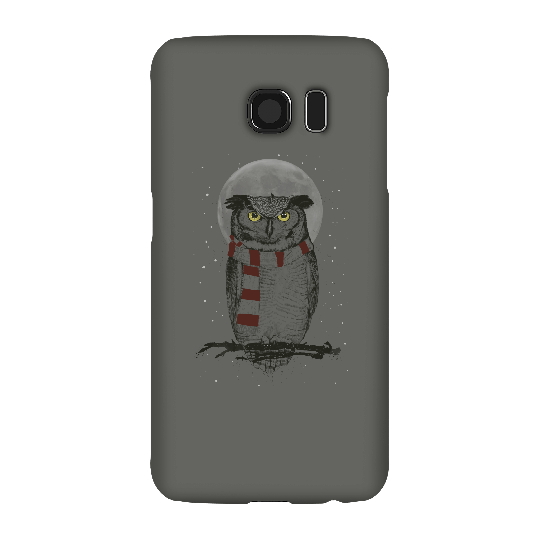 Balazs Solti Owl And Moon Phone Case for iPhone and Android - Samsung S6 - Snap Case - Gloss