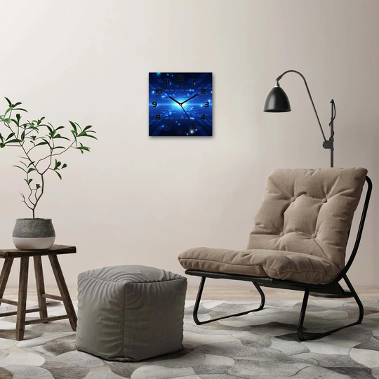 Jollette Three Dimensional Background Silent Wall Clock