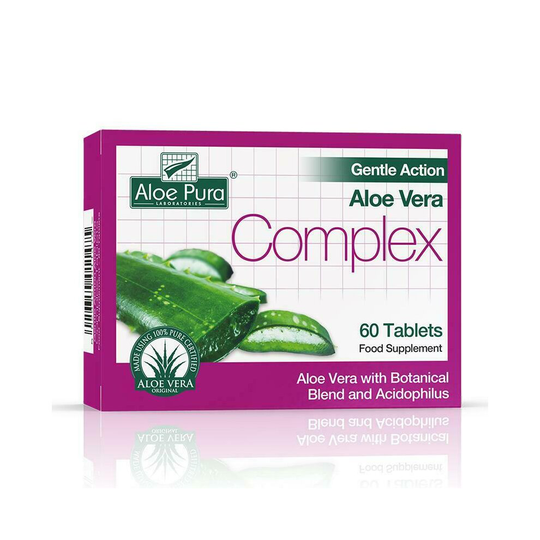 3 X Aloe Pura Aloe Vera Gentle Action Complex Earlier Colon Cleanse 60 Tablets