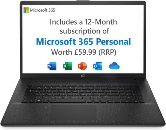 HP 17-cn0041na 17.3in Pentium Gold 4GB 128GB Laptop