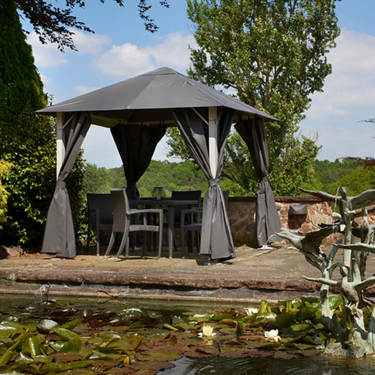 Glendale Vintage Grey Gazebo - 2.5m x 2.5m