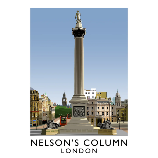 Nelsons Column 2 by Richard O'Neil - Graphic Art Print on Paper