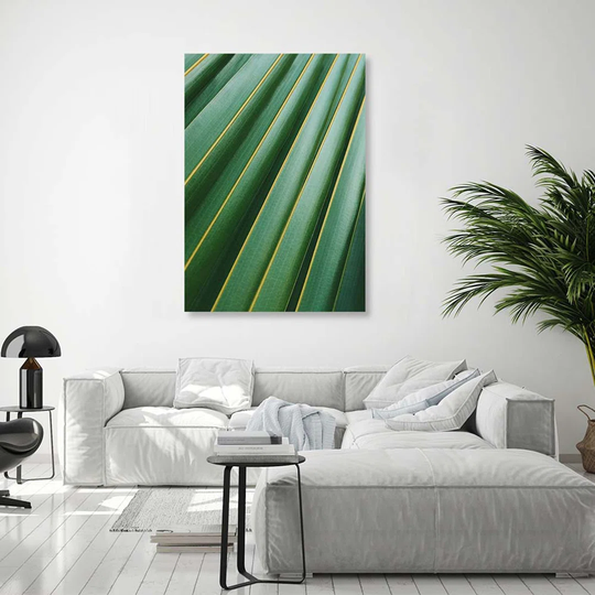 Canvas Print Palm Tree Leaves Plant Green
