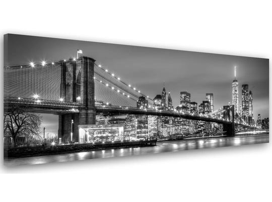 Canvas Print, Cities And Black And White Architecture