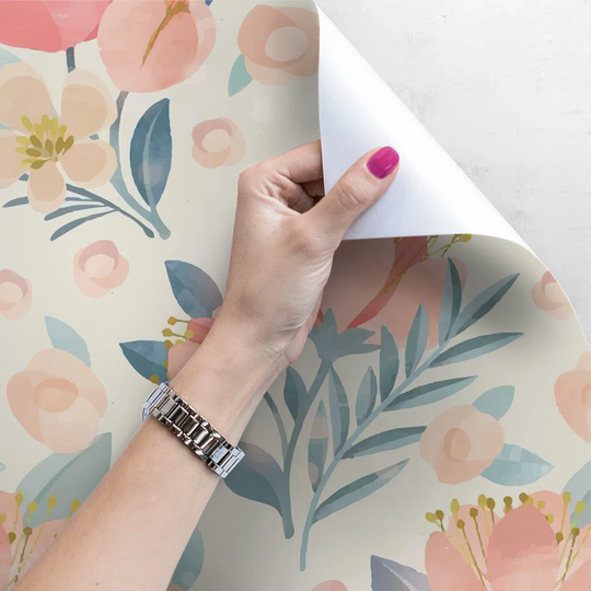 Arja Buttercup Pale Floral Wallpaper