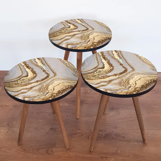 Dorinda 3 Piece Nest of Tables