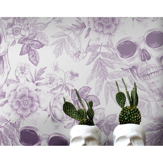 Ashpreet Skulls Cute Rock Design Wallpaper