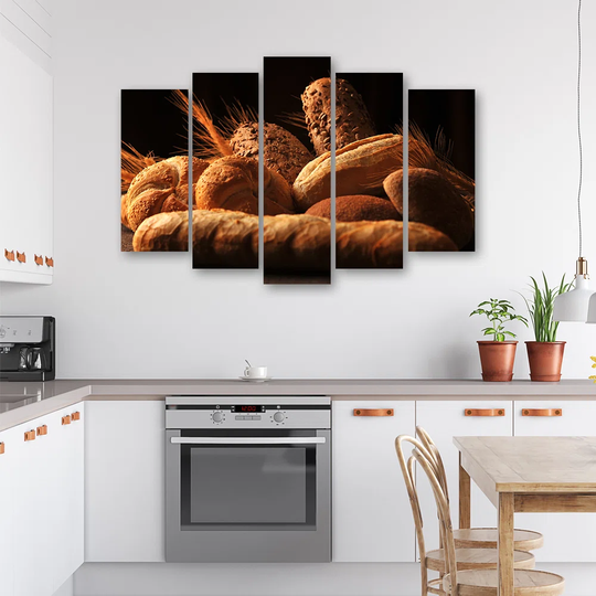 Canvas Print Bread And Wheat