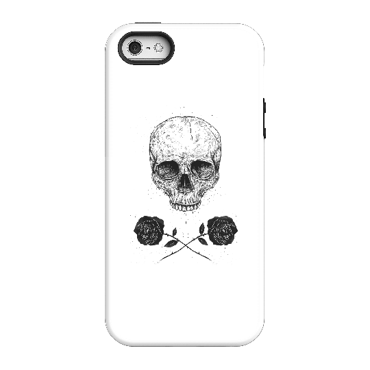 Balazs Solti Skull And Roses Phone Case for iPhone and Android - iPhone 5/5s - Tough Case - Gloss