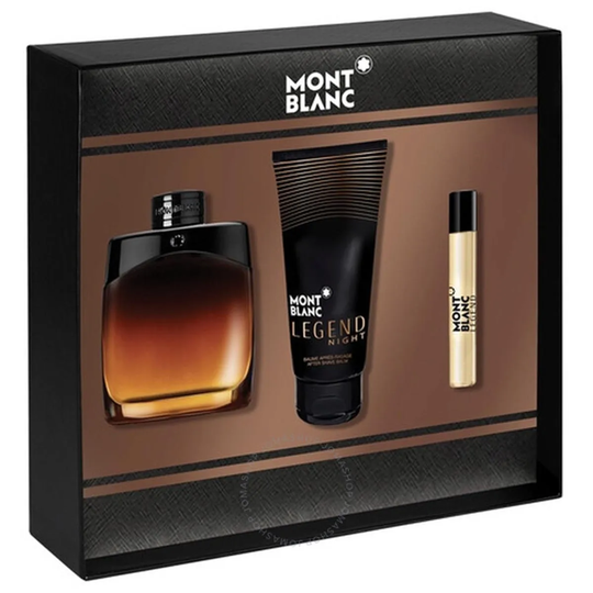 Mont Blanc Legend Night Gift Set 100ml EDP-S + 100ml Aftershave Balm + 7.5ml
