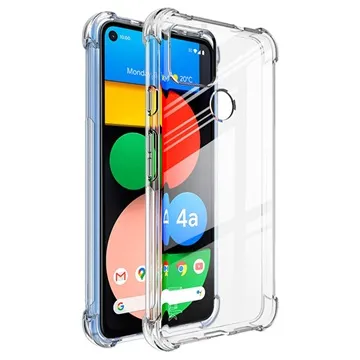 Imak Anti-scratch Google Pixel 4a 5G TPU Cover with Screen Protector - Transparent