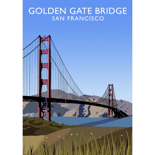 Golden Gate Bridge by Richard O'Neil - Graphic Art Print on Paper