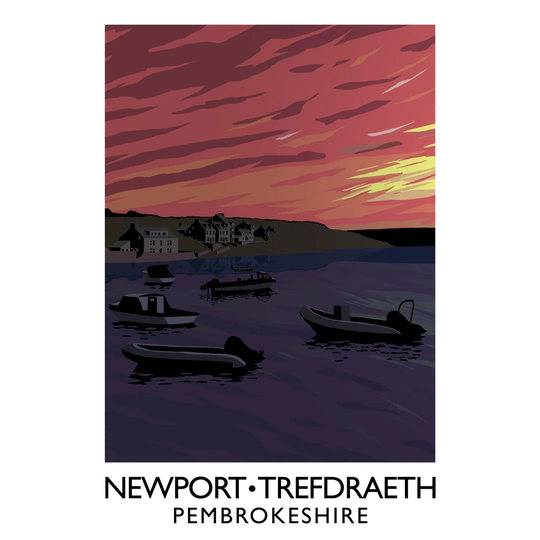 'Newport Pembrokeshire' Graphic Art