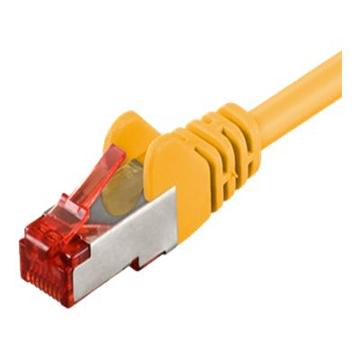 goobay CAT 6 Pairs in metal foil = PiMF (ledningspar i afskærmende folie) 7.5m Netværkskabel - Gul