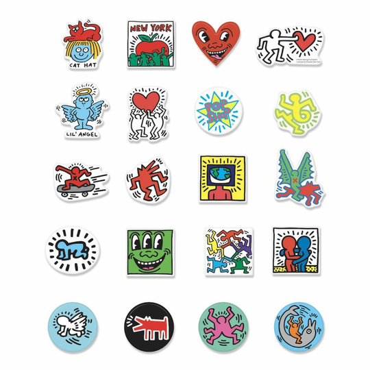 Wood Magnet Keith Haring