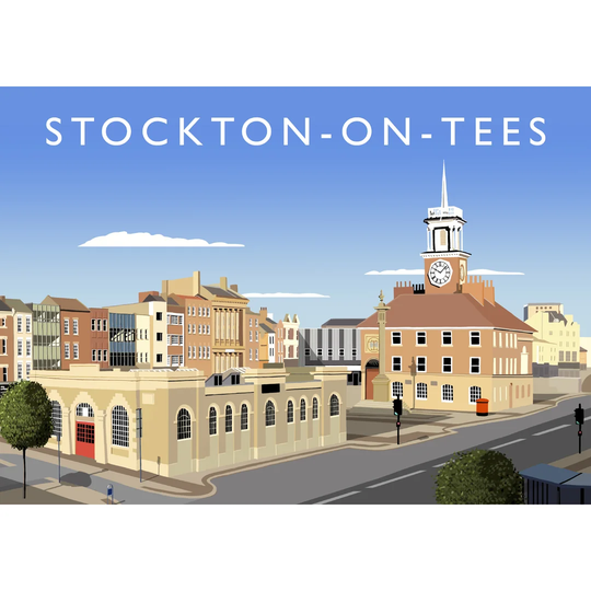 Stockton on Tees 2 by Richard O'Neil - Graphic Art Print on Paper