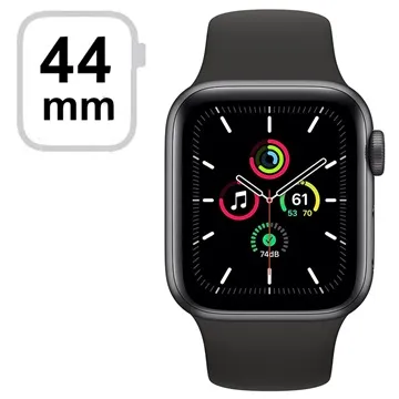 Apple Watch SE GPS MYDT2FD/A - 44mm, Black Sport Band - Space Grey