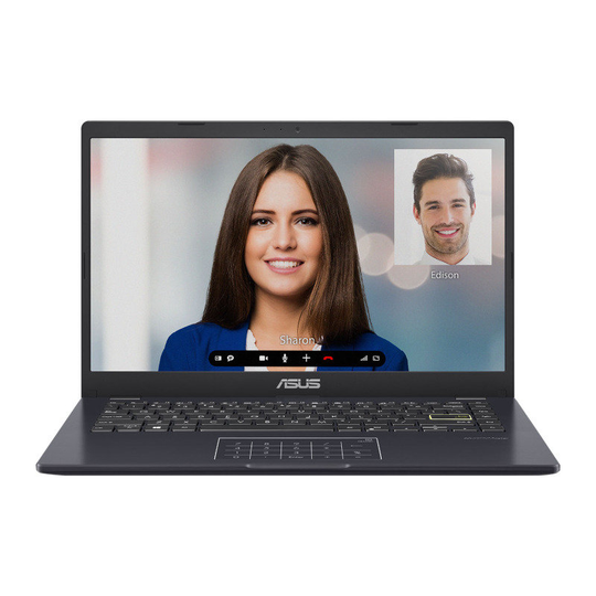 ASUS VivoBook E410MA with Microsoft Office 365, Intel Celeron N4020, 4GB RAM, 64GB eMMC, 14" Full HD, Windows 10 Home S Laptop - E410MA-EB008TS