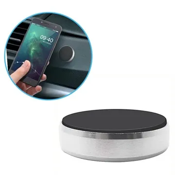 Multifunctional Mini Magnetic Smartphone Holder - Silver