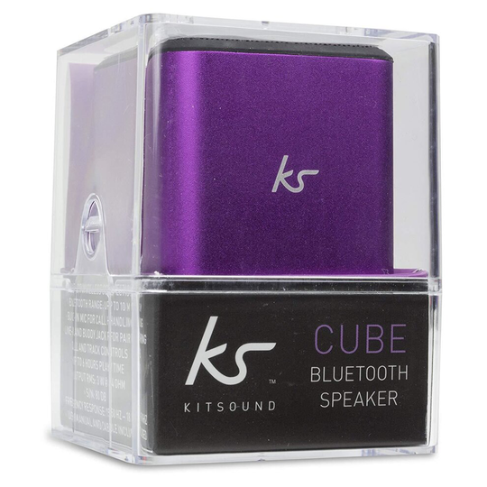 Kitsound Cube Wireless Speaker Purple - KSCUBBTPU