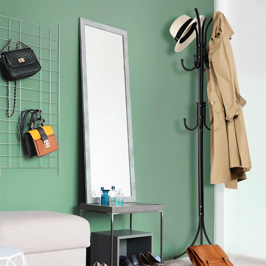 Bromborough Steel 11 - Hook Freestanding Coat Stand