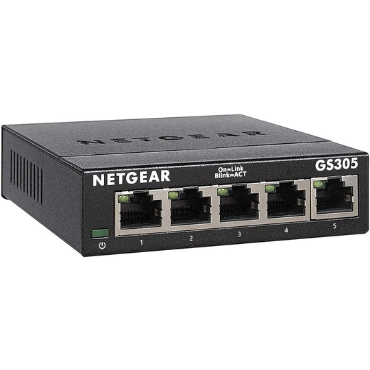 NETGEAR 5 Port Gigabit Network Switch GS305 | Ethernet Switch
