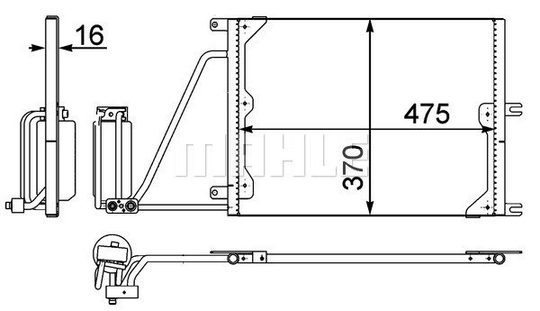 Condenser Air Conditioning 8FC351037-631 by BEHR