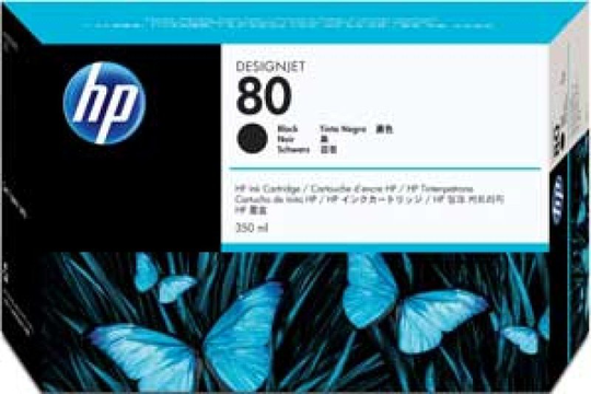 HP 80 Black Original Ink Cartridge - Standard Yield 175ml - C4871A