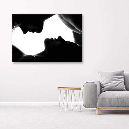 Canvas Print Couple Black And White