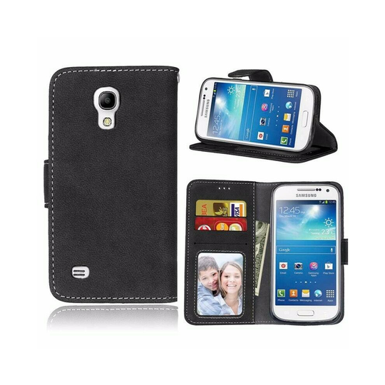 For Samsung Galaxy Note 4 Phone Case, Cover, Wallet, Slots, PU Leather / Gel - Black