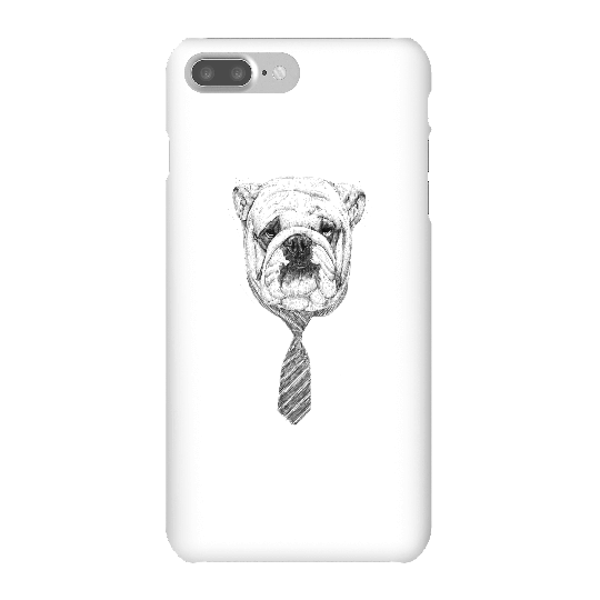 Balazs Solti Suited And Booted Bulldog Phone Case for iPhone and Android - iPhone 7 Plus - Snap Case - Gloss