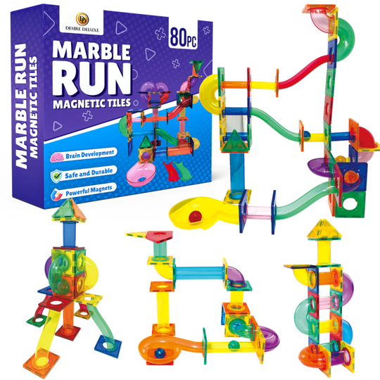 Desire Deluxe Marble Run Ball Magnetic Building Blocks Montessori Toys